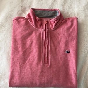 Vineyard Vines Pink Zip Up Sweater